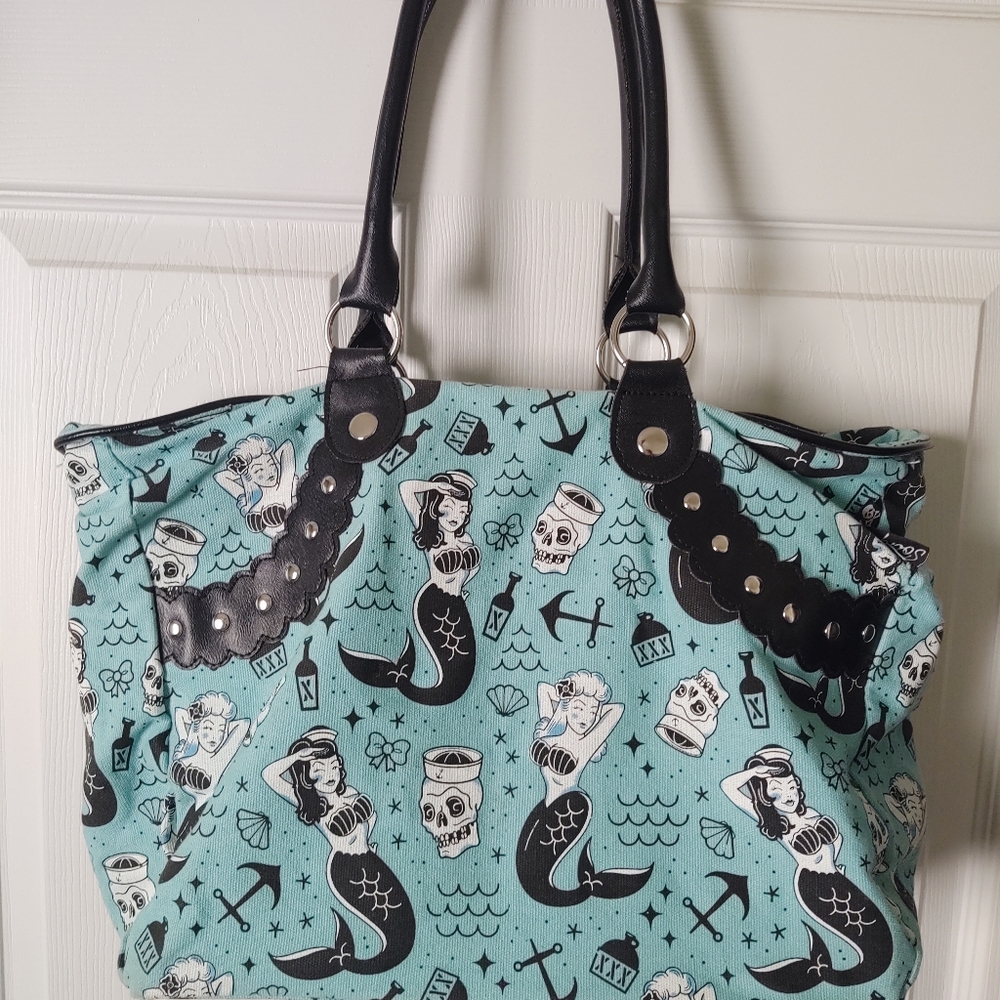 Sourpuss rockabilly tattoo purse